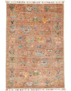 Hand Made Rug Istintia Pakistan 66x94 Rust Mult