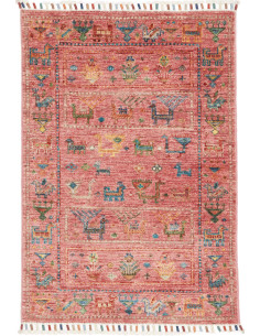 Hand Made Rug Istintia Pakistan 64x89 Red Multi