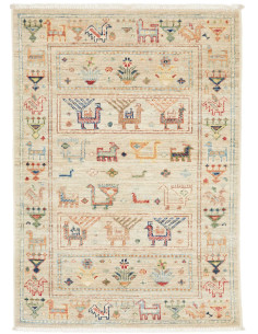 Hand Made Rug Istintia Pakistan 66x94 Beige Mul