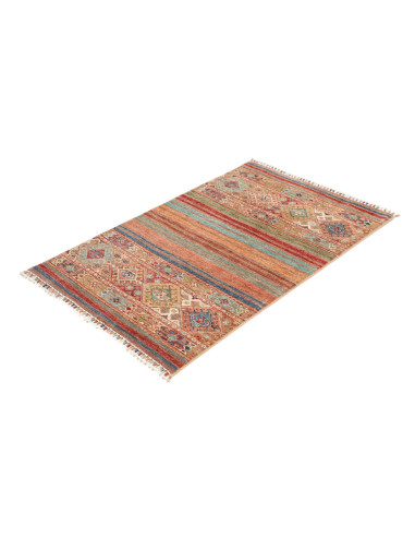 Hand Made Rug Istintia Pakistan 81x122 Rust Blu