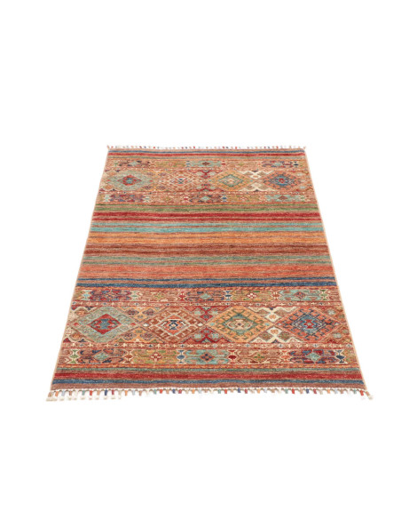 Hand Made Rug Istintia Pakistan 81x122 Rust Blu