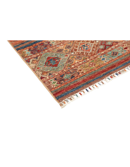 Hand Made Rug Istintia Pakistan 81x122 Rust Blu