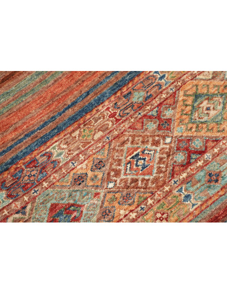 Hand Made Rug Istintia Pakistan 81x122 Rust Blu