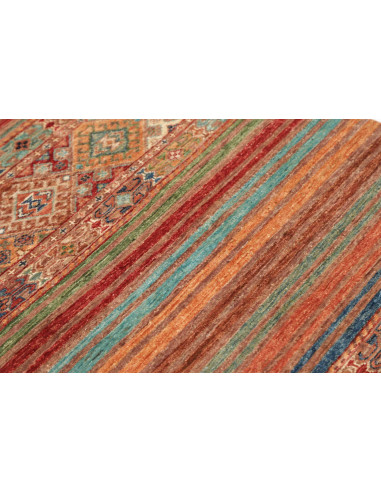 Hand Made Rug Istintia Pakistan 81x122 Rust Blu