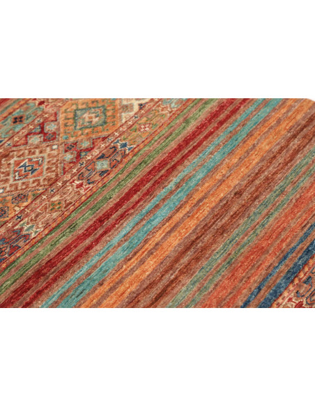 Hand Made Rug Istintia Pakistan 81x122 Rust Blu