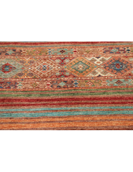 Hand Made Rug Istintia Pakistan 81x122 Rust Blu