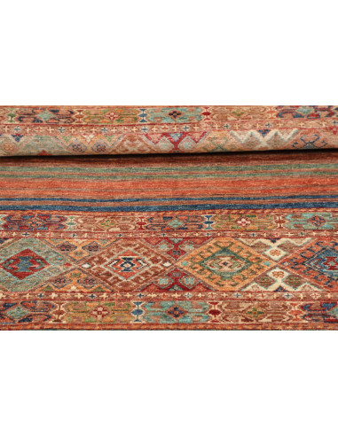 Hand Made Rug Istintia Pakistan 81x122 Rust Blu