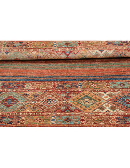Hand Made Rug Istintia Pakistan 81x122 Rust Blu