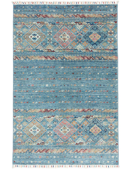 Hand Made Rug Istintia Pakistan 99x150 Light Bl