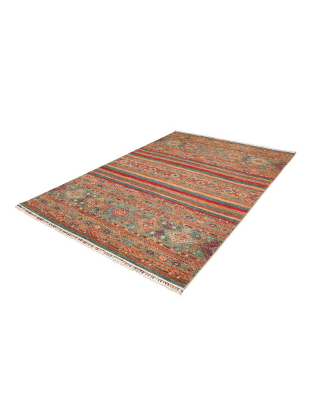 Hand Made Rug Samarkand Pakistan 170x241 Brick