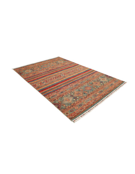 Hand Made Rug Samarkand Pakistan 170x241 Brick