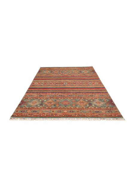 Hand Made Rug Samarkand Pakistan 170x241 Brick