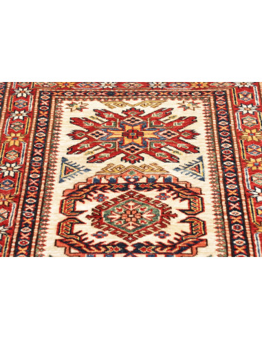 Hand Made Rug Kazak Fine Pakistan 82x268 Ivory