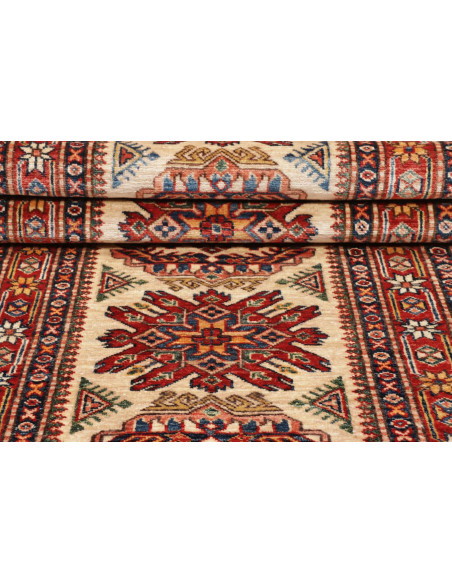 Hand Made Rug Kazak Fine Pakistan 82x268 Ivory
