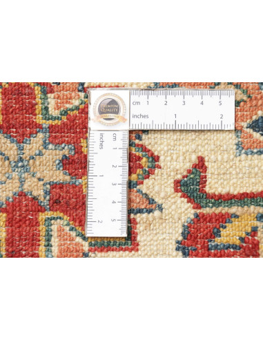 Tappeto Kazak Fine Pakistan marrone giallo 214x311