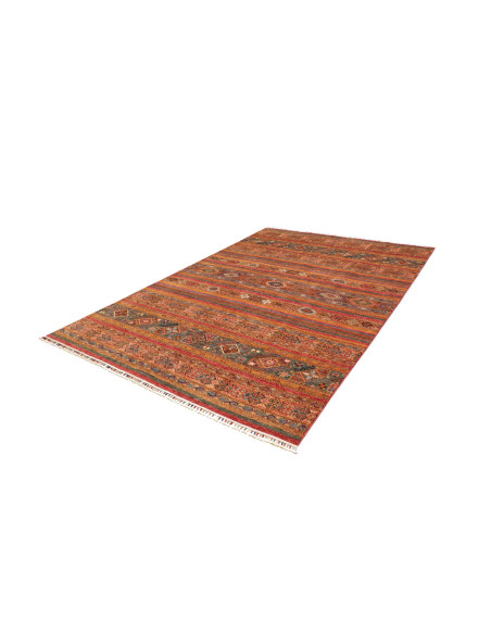 Hand Made Rug Samarkand Pakistan 203x294 Rust B