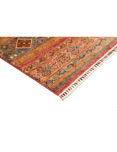 Hand Made Rug Samarkand Pakistan 203x294 Rust B