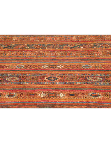 Hand Made Rug Samarkand Pakistan 203x294 Rust B
