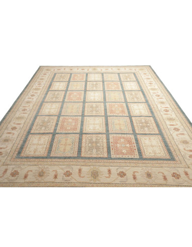 Rug Bakhteari Pakistan maroon white 302x392