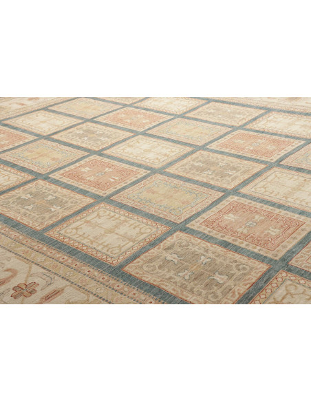 Tappeto Bakhteari Pakistan marrone bianco 302x392