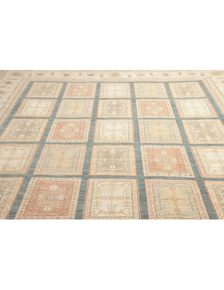 Tappeto Bakhteari Pakistan marrone bianco 302x392