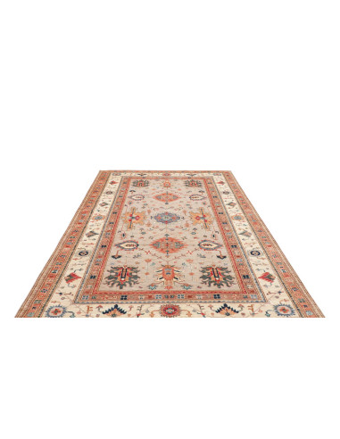 Hand Made Rug Kazak Fine Pakistan 197x302 Beige