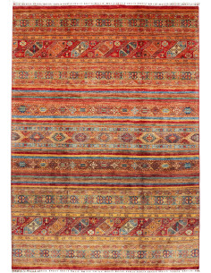 Hand Made Rug Samarkand Pakistan 214x294 Brick