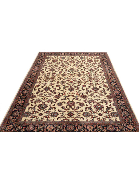 Rug Bidjar with silk Persia beige brown 170x241