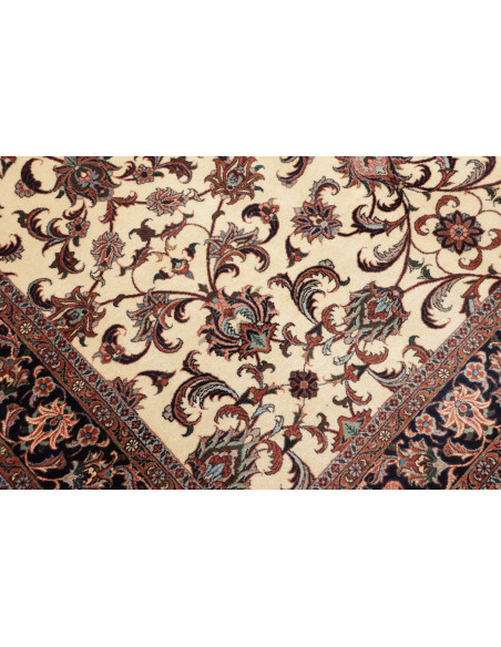 Rug Bidjar with silk Persia beige brown 170x241