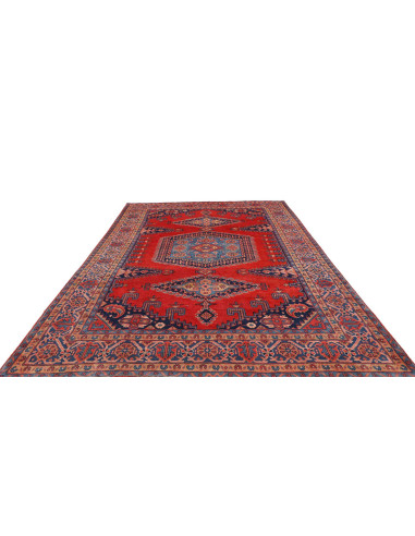 Tappeto Originale Wiss Persia 228x367 Rosso Blu