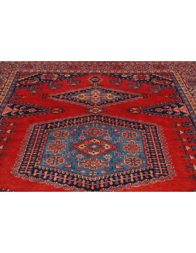 Tappeto Originale Wiss Persia 228x367 Rosso Blu