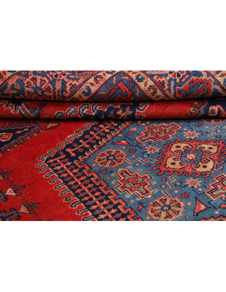 Tappeto Originale Wiss Persia 228x367 Rosso Blu