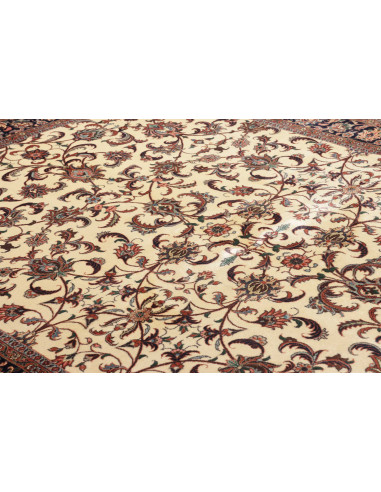 Rug Bidjar with silk Persia beige brown 170x241