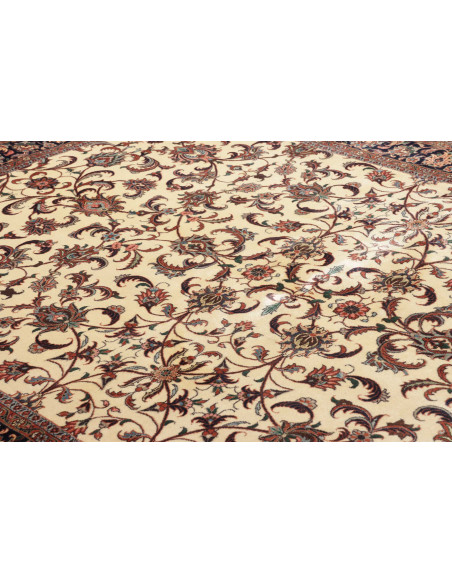 Rug Bidjar with silk Persia beige brown 170x241