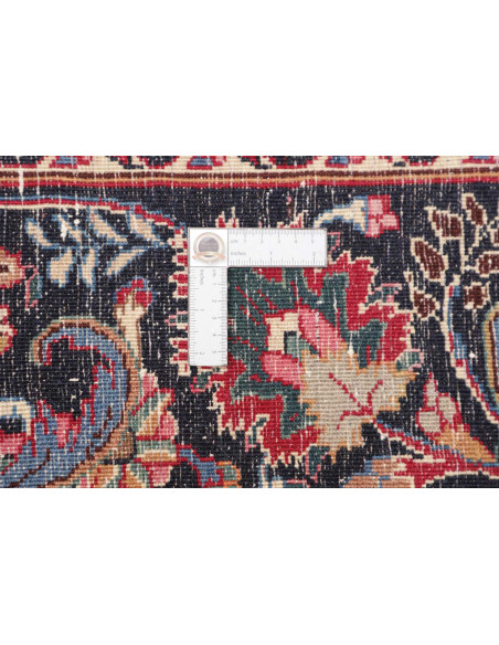 Hand Made Rug Mashad Persia 246x335 Red Dark Bl