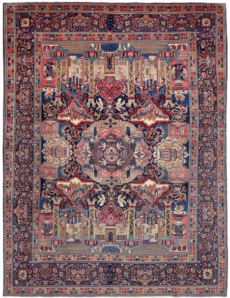 Hand Made Rug Kashmar Persia 300x394 Dark Blue