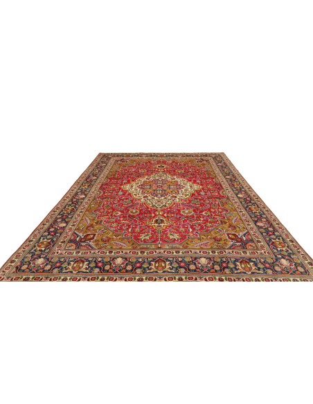 Hand Made Rug Tabriz Persia 247x340 Ruby Red Mi