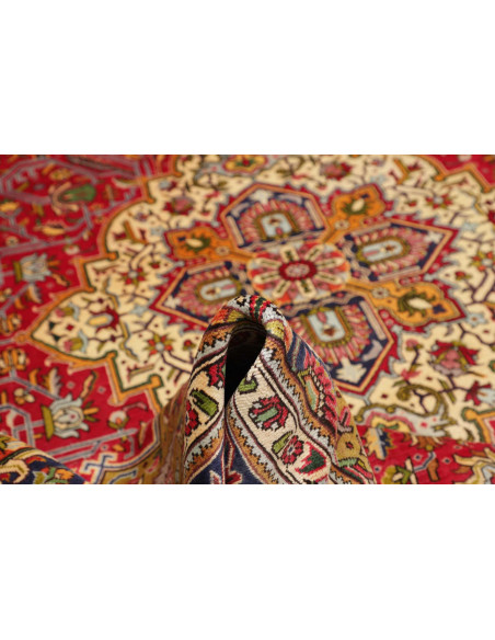 Hand Made Rug Tabriz Persia 247x340 Ruby Red Mi