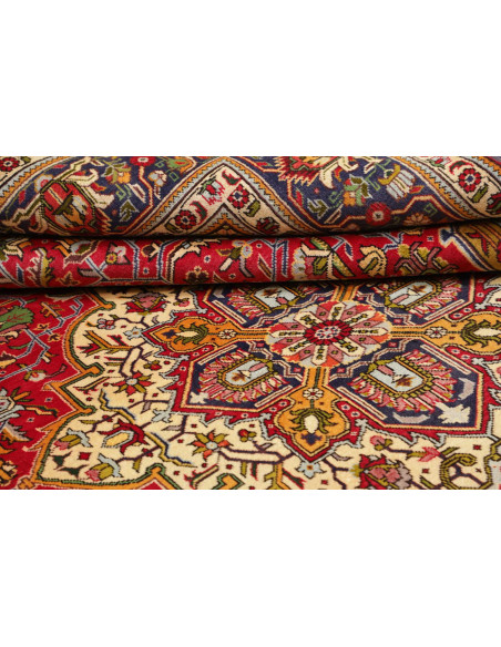 Hand Made Rug Tabriz Persia 247x340 Ruby Red Mi