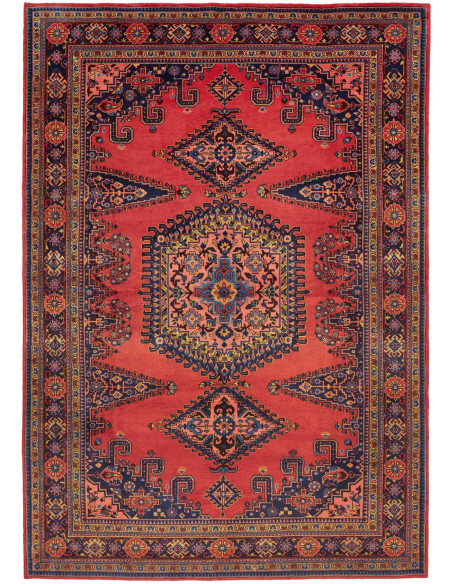 Hand Made Rug Wiss Persia 230x330 Red Dark Blue