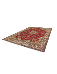 Hand Made Rug Tabriz Persia 290x385 Red Ivory 2