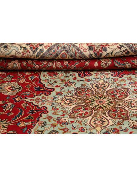 Hand Made Rug Tabriz Persia 290x385 Red Ivory