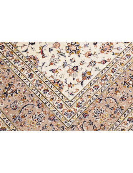 Hand Made Rug Kashan Persia 258x358 Ivory Blue
