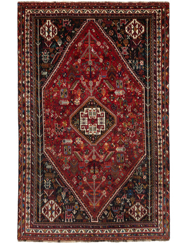 Shiraz 174x274 Cm Shiraz, Persia, Lana Cardata A Mano