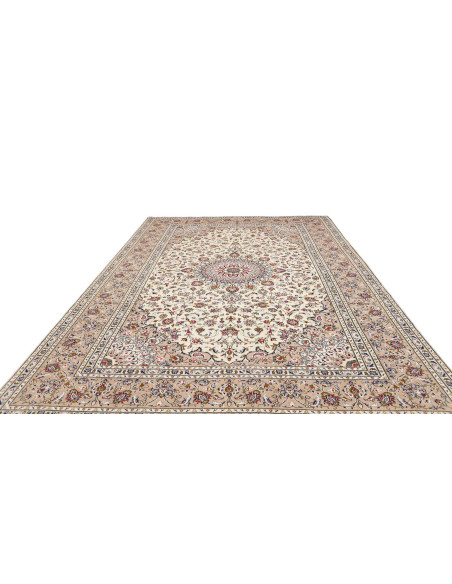 Hand Made Rug Kashan Persia 250x360 Ivory Beige
