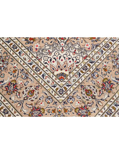 Hand Made Rug Kashan Persia 250x360 Ivory Beige