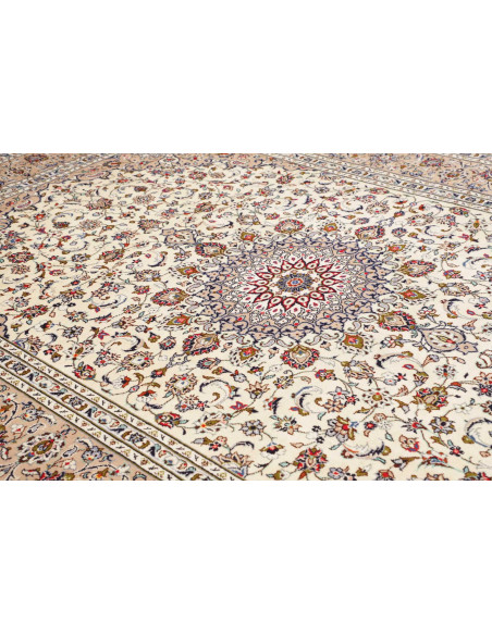 Hand Made Rug Kashan Persia 250x360 Ivory Beige