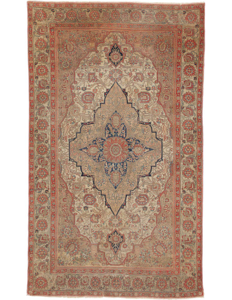Hand Made Rug Antik Persia 130x220 Beige Red