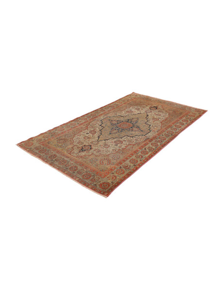 Hand Made Rug Antik Persia 130x220 Beige Red
