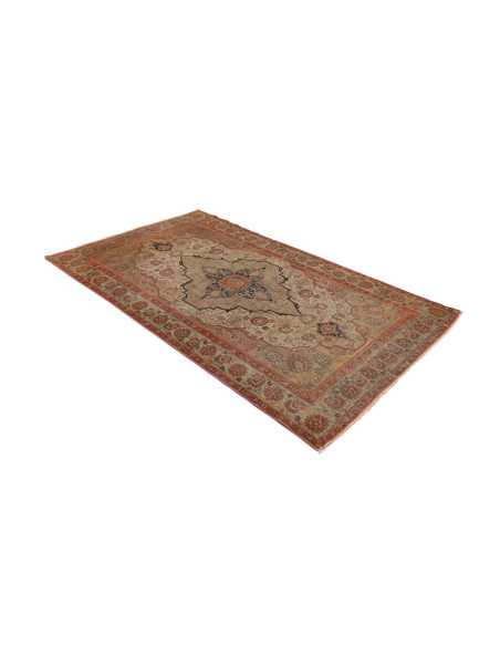 Hand Made Rug Antik Persia 130x220 Beige Red